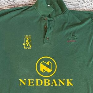 South Africa National Team Field Hockey Puma Dark Green Polo